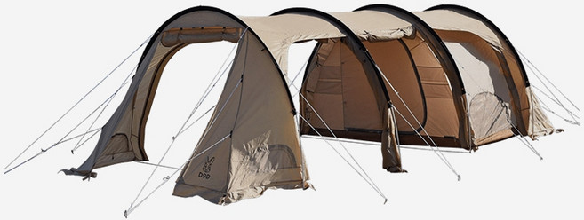 DOD 도플갱어아웃도어 카마보코 텐트 3M, TAN, 5인용