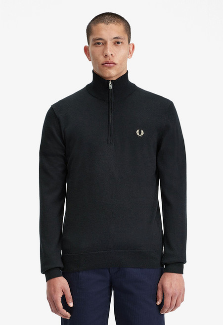 FRED PERRY 男士經典半拉鍊針織衫 K7624