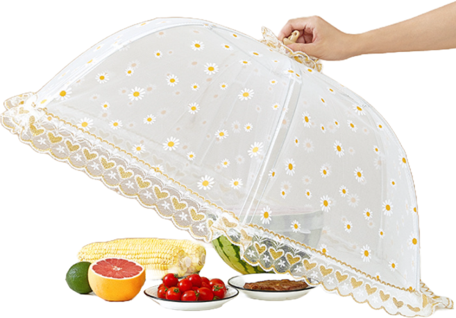 씨오브비 원터치 접이식 음식덮개 원형, 1개