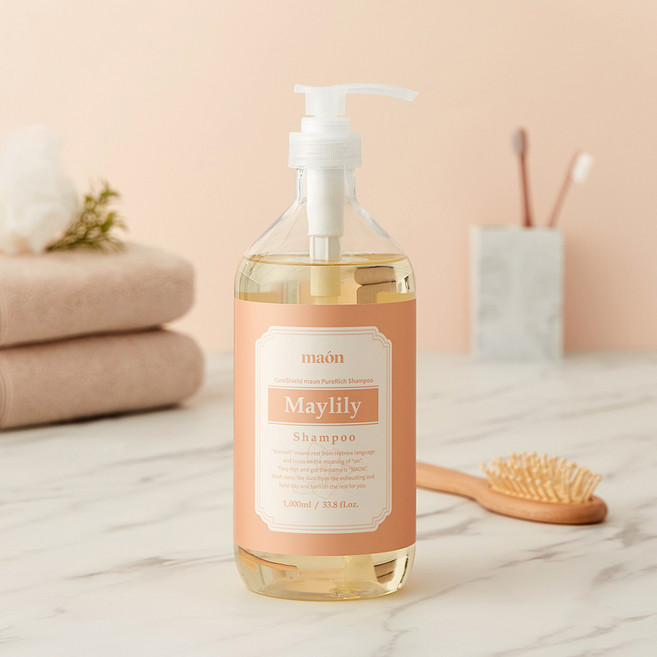 큐어실드 마온 약산성 비건 샴푸 메이릴리 프리지어향, 1개