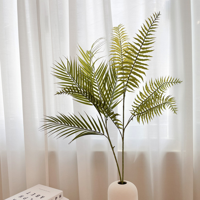 그린잎 나뭇가지 조화, 세네시오잎, 2개