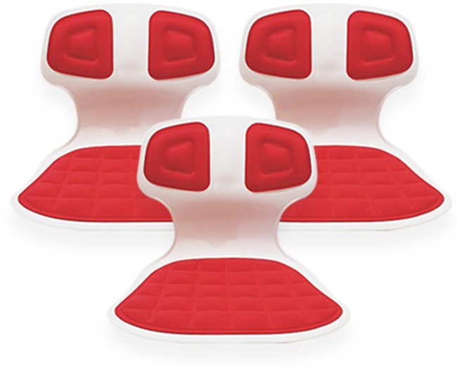 팬물산 픽스 바디체어 3p, 레드