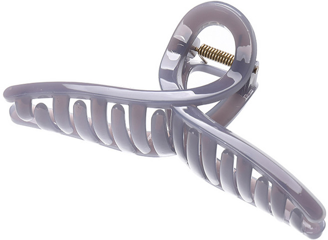 수스다 빅사이즈 꼬임 반투명 파스텔 집게핀 15cm 가벼운 올림머리 헤어핀