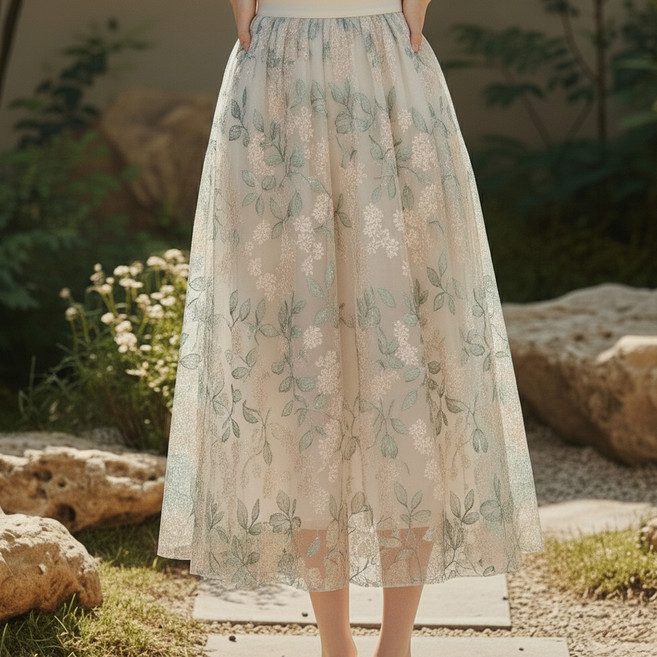 Paperments 甜美碎花紗紗長裙 14244