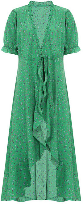 비엔엑스 셔링 앞트임 플리츠 원피스