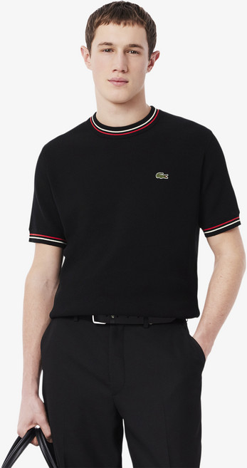 라코스테 남성용 링스링스 반팔 면 스웨터 AH9301-55G