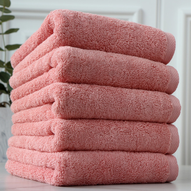 COTTON CLOUD 飯店毛巾 200g 40支 精梳棉, 珊瑚粉紅色, 1組