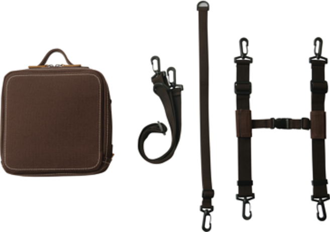 됴이 됴이백 시그니처 휴대용 부스터 겸용 미아방지 가방, 브라운, 1개