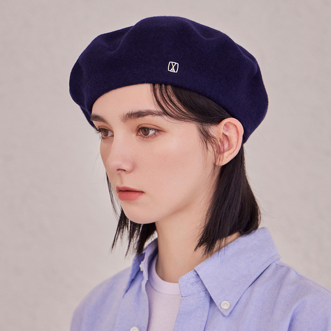 바잘 VA 스퀘어 스터드 울 베레모