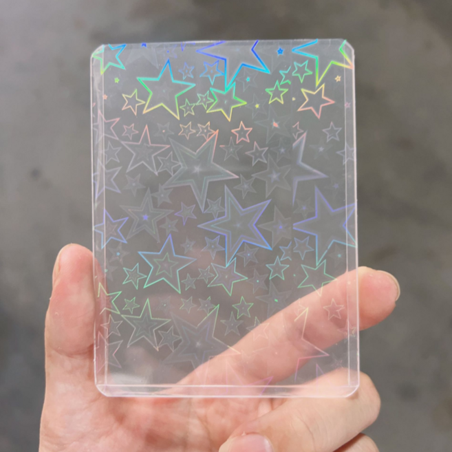 클로버상사 포토카드 홀로그램 탑로더, 별, 10개
