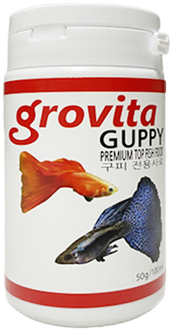 그로비타 구피 열대어 사료, 50g, 1개