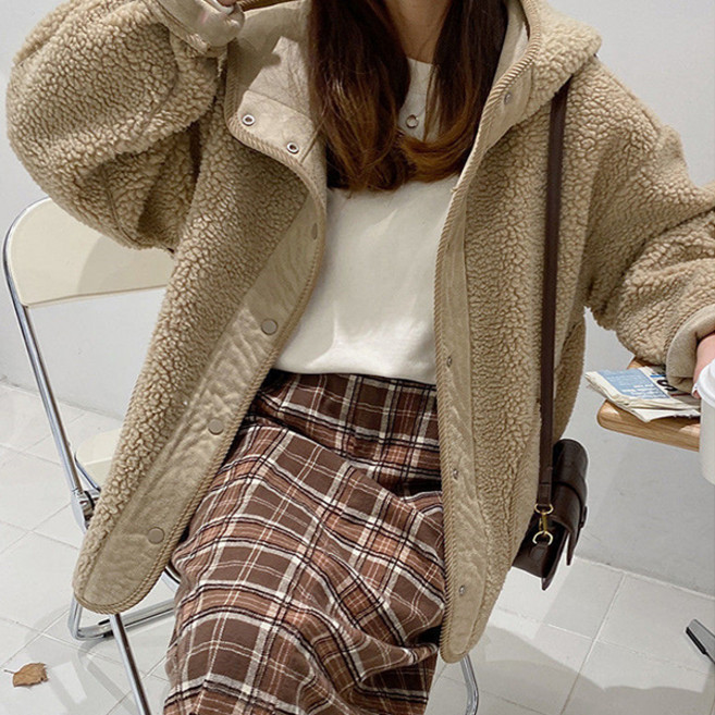LUNA GIRL 女款 Thomas 刷毛夾克 L24WJP093006