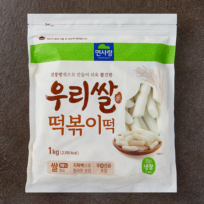 면사랑 우리쌀 떡볶이떡, 1kg, 1개