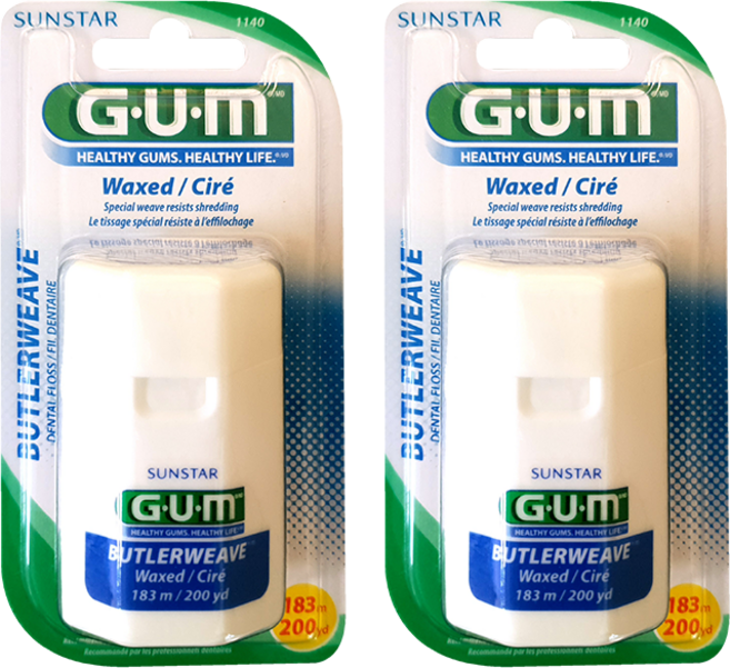 검 위브 왁스 치실 1140, 2개, 1개입