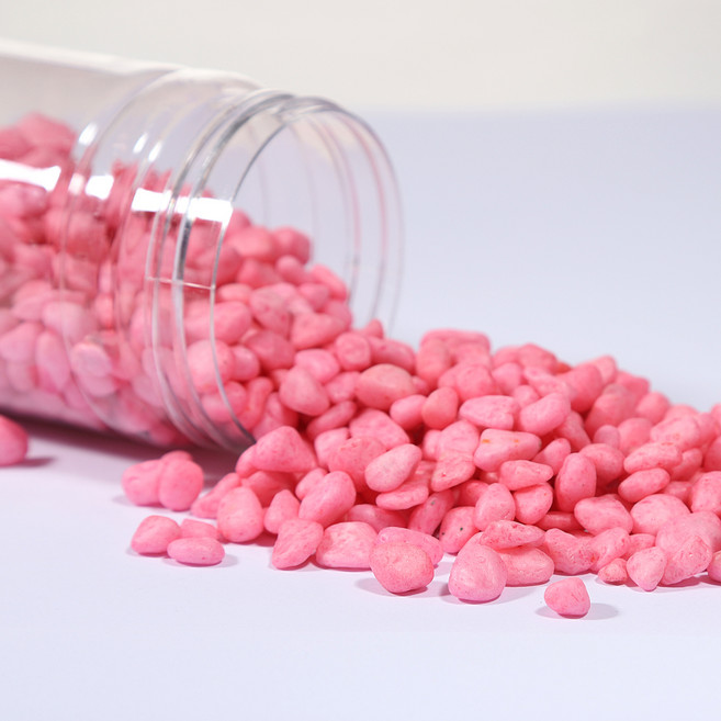 컬러 스톤 핑크, 4개, 500g