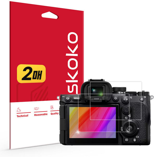 스코코 소니 A7 V 초고화질 트루컬러 AR 액정보호필름 2p 세트, 1세트, A7M5