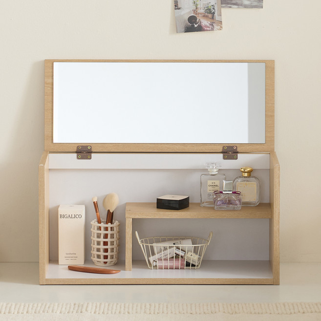 賽琳娜迷你坐式化妝臺, 橡木色