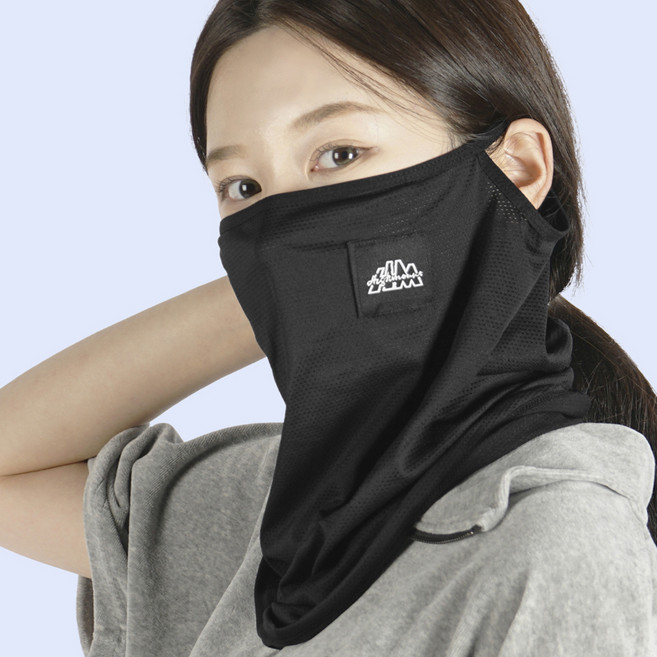 하이마운트 제코 귀걸이형 메쉬 스포츠 마스크, 블랙, 1개