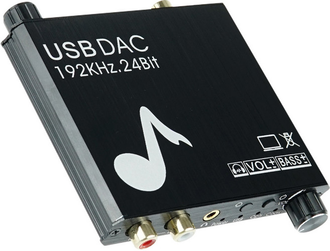 컴스 오디오광 to 아날로그 DAC 컨버터 RCA 2선 3.5mm USB 사운드카드, TB530