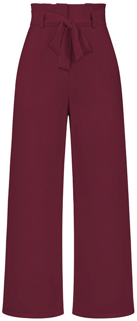 마켓에이 여성용 빅 스트랩 하이웨스트 와이드 슬랙스