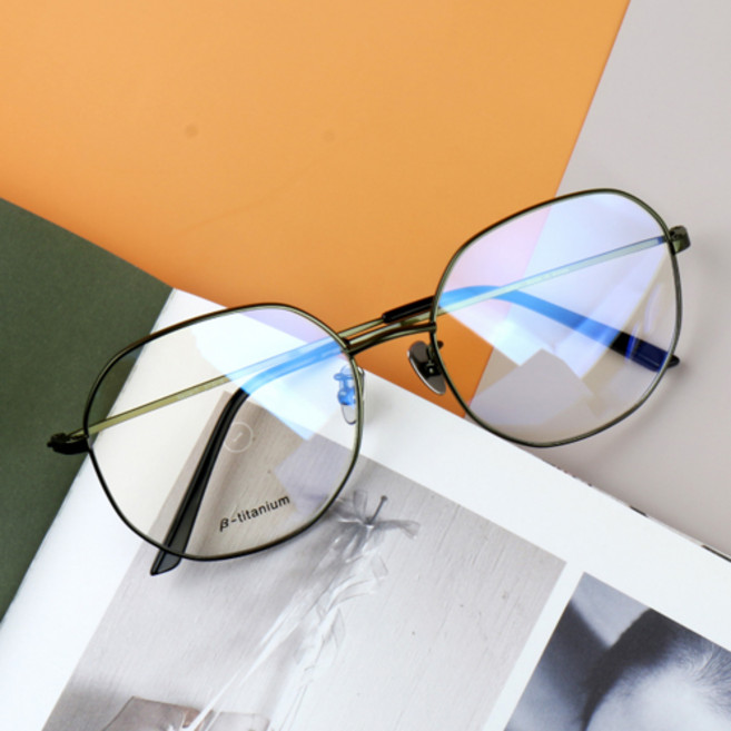 더브릴레 티타늄코패드 다각 라운드 안경테