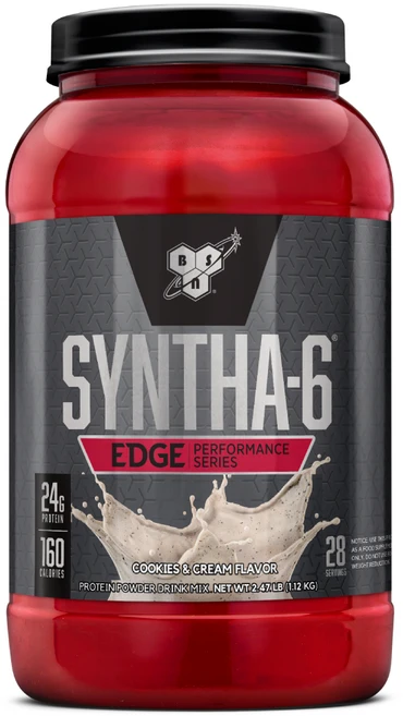 비에스엔 신타6 엣지 단백질 파우더 쿠키앤크림맛 28회분, 1.12kg, 1개 - 쿠팡