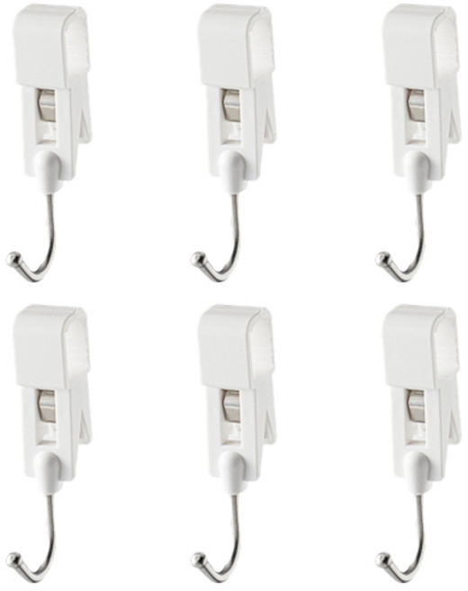 에스앤큐 다용도 집게형 후크 걸이, 6개
