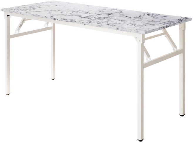 접이식 1500 1인용 컴퓨터책상 간이테이블, 비앙코