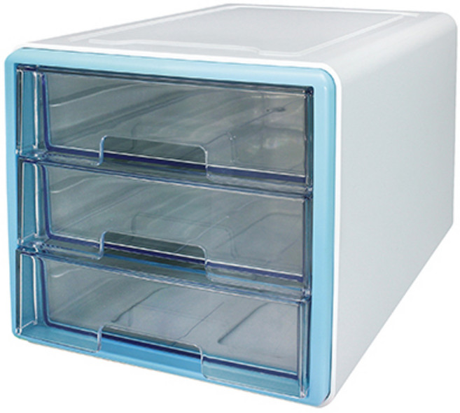 카파맥스 포인트 미니 소품함 220 x 265 x 200 mm, 민트, 3단