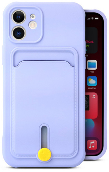 버핏 카드수납 컬러 슬라이드 젤리 휴대폰 케이스