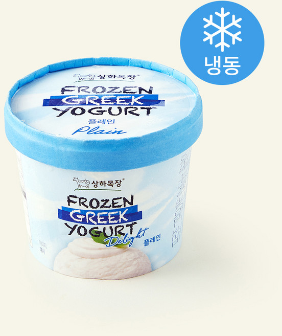 상하목장 프로즌 그릭요거트 Delight 플레인 샤베트 (냉동), 1개, 1개입, 350ml