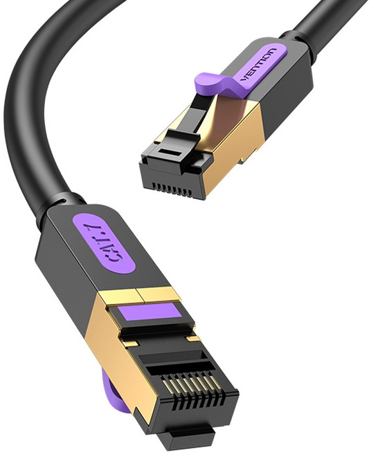 벤션 CAT7 SSTP 초고속 기가 랜선 랜케이블, 블랙, 1개, 15m