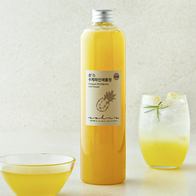 손스 수제 파인애플청, 600ml, 1개