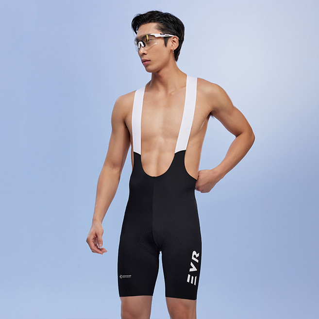 EVR 남성용 디스커버 심리스 자전거 빕숏 KX2505