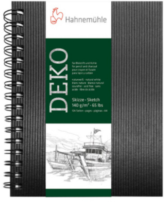 하네뮬레 데코 스케치북 BLACK 140g, A4, 62매