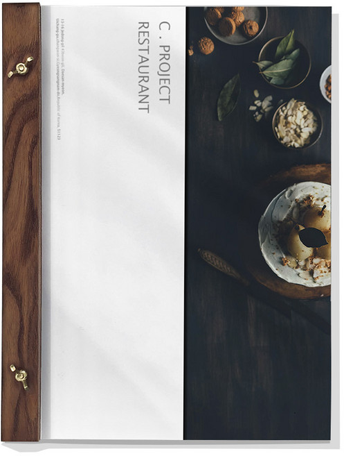 잡철공작소 애쉬탄화 메뉴북 + PET 필름 투명 표지 2p, 1개