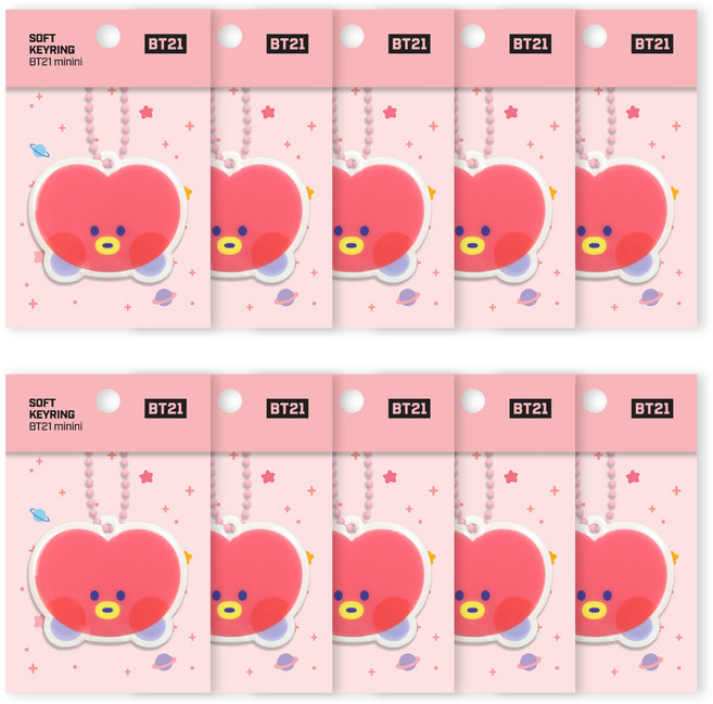 BT21 MININI 소프트 키링, 10개, TATA