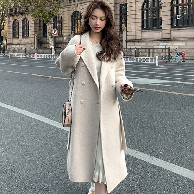 LUNA GIRL 女款Kalion毛呢長版大衣
