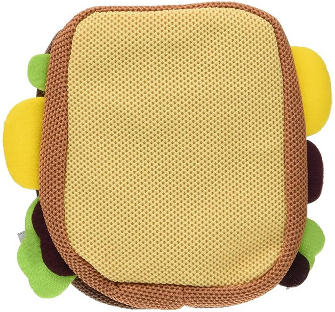 FAD 狗玩具 慢食口袋系列, 三明治 米白色 + 褐色, 1個