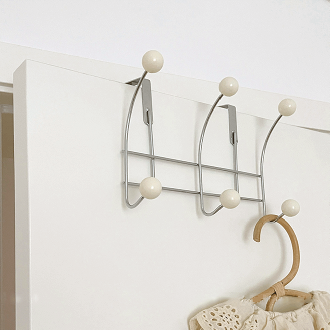 데미무드 슈크림 3구 걸이형 도어 후크, 1개, 아이보리