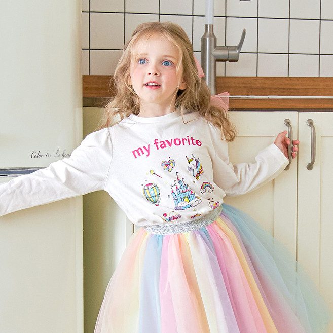 월튼키즈 여아용 마이페이 보릿 티셔츠