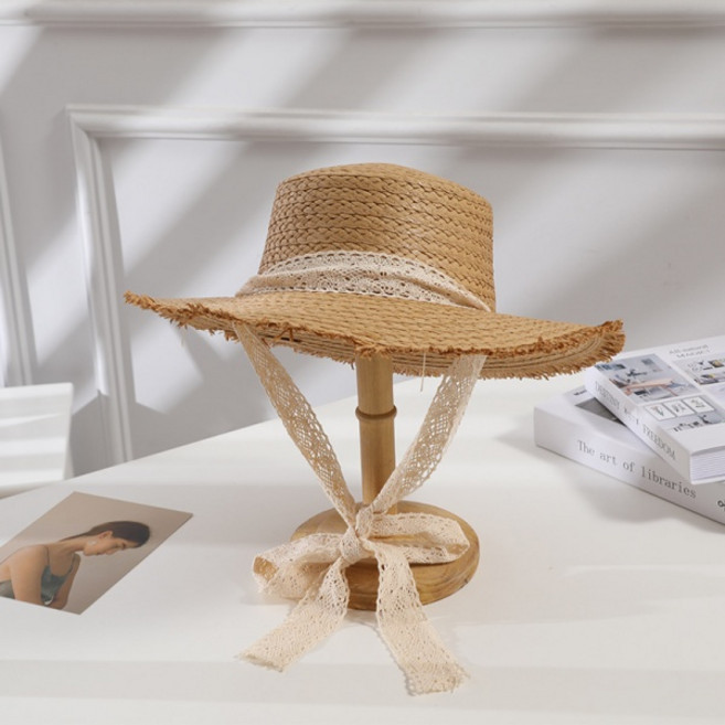 맙소샵 페이스끈 햇빛가리개 밀짚모자 HR294