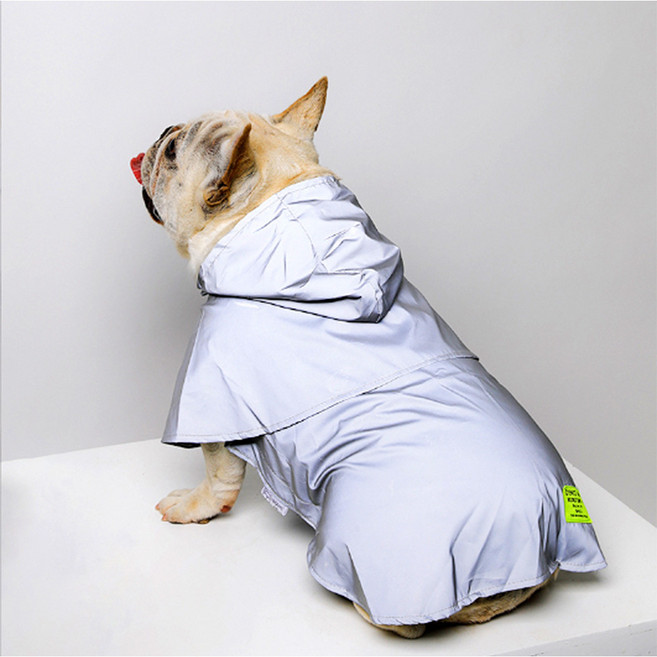 퍼피드림 반려동물 버크랑 레인코트 10010, 그레이, 1개