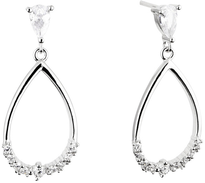 밀튼스텔리 여성용 실버 귀걸이 MSJ-POS80010WG