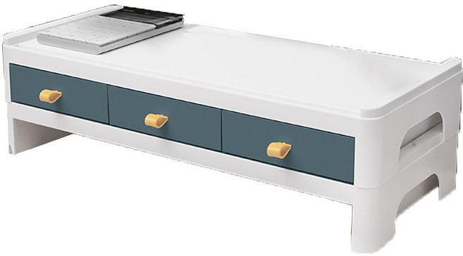 小麥購物 電腦螢幕置物增高架 L1230 2層, 藍色