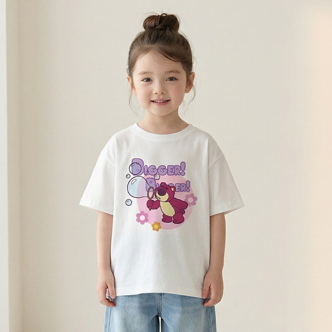 D 비눗방울 랏소 패밀리 반팔 티셔츠