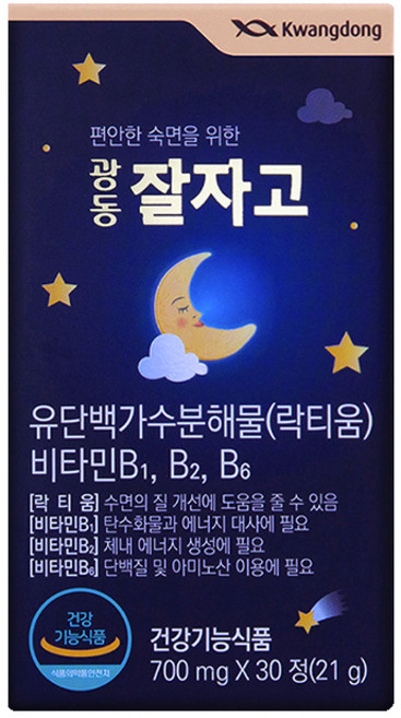 광동 잘자고 락티움 수면영양제 21g, 30정, 1개