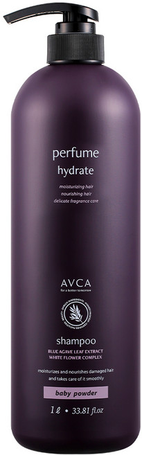 아브카 퍼퓸 대용량 샴푸 베이비파우더향, 1L, 1개