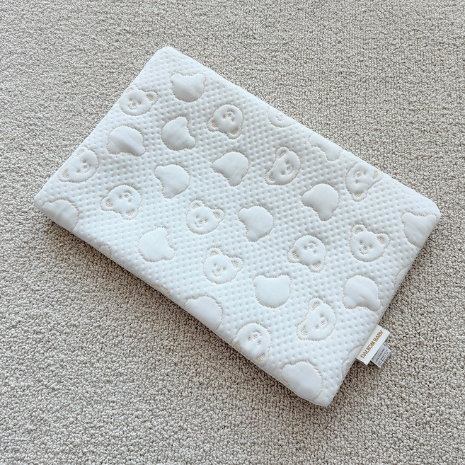 달콤베이비 듀라론 에어매쉬 납작 베개, 1개, 베이지