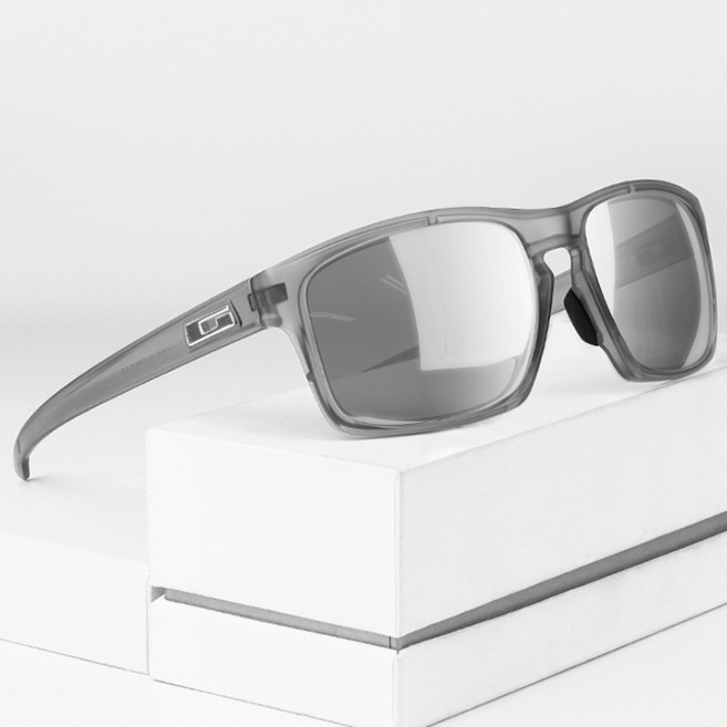 가빈 스타일호른 경량 편광 스포츠 선글라스 G112, C008 그레이 실버미러렌즈(선글라스), 랜덤발송(실리콘링), 1개